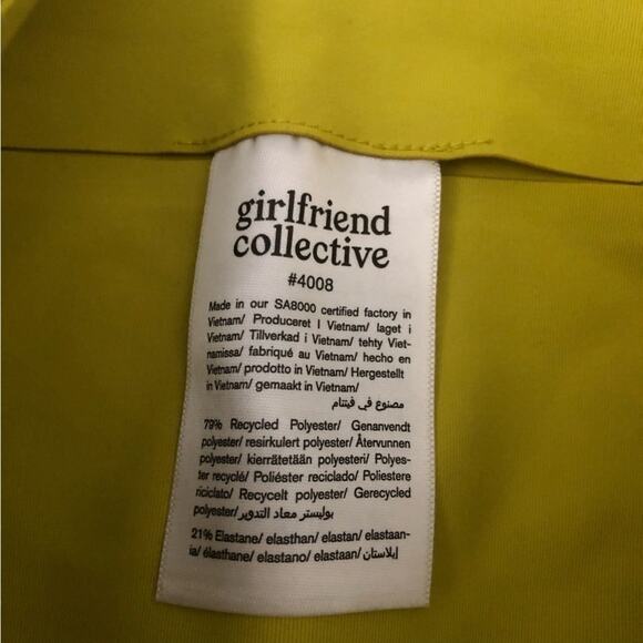 Girlfriend Collective Neon Yellow Legging - Picture 3 of 5